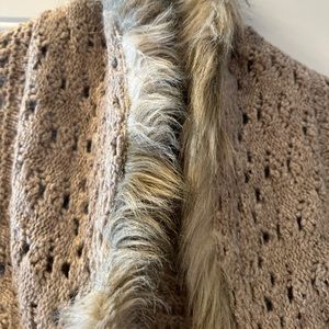I.N.C international concepts, wool crocheted, best with angora rabbit fur